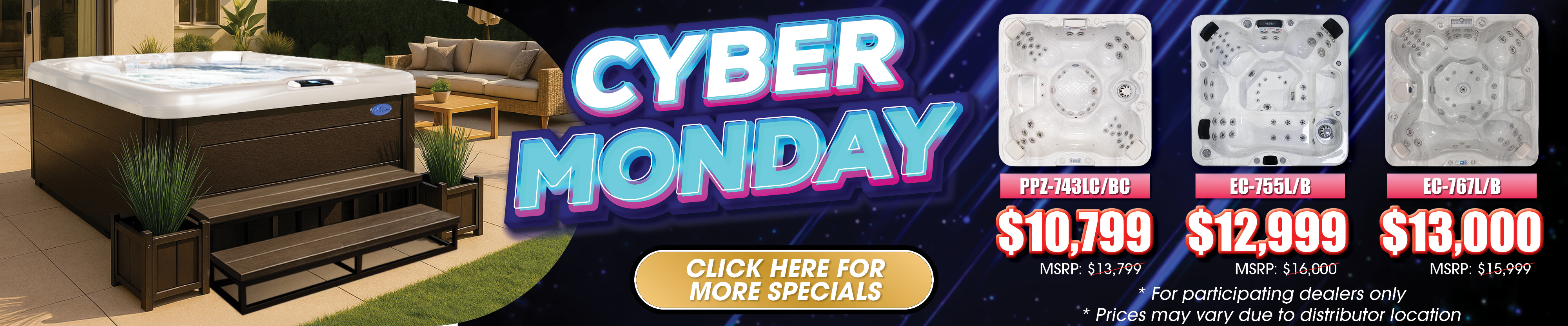 Calspas hot tub being used in a family setting - Waldorf