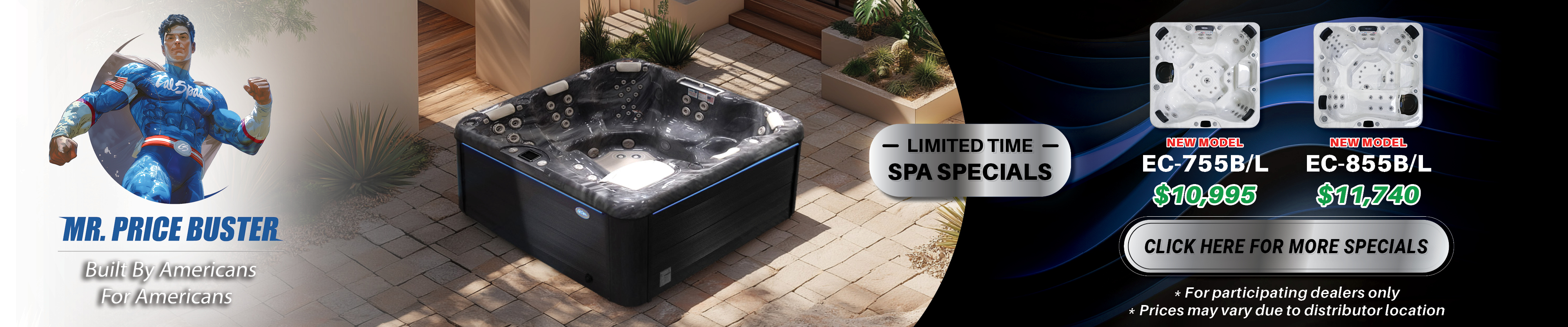 Calspas hot tub being used in a family setting - Waldorf